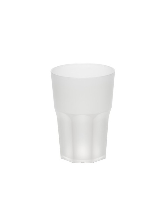 Gobelet graniti givré réutilisable et personnalisable 35cl sans BPA conformément à la réglementation française Matières : polypr