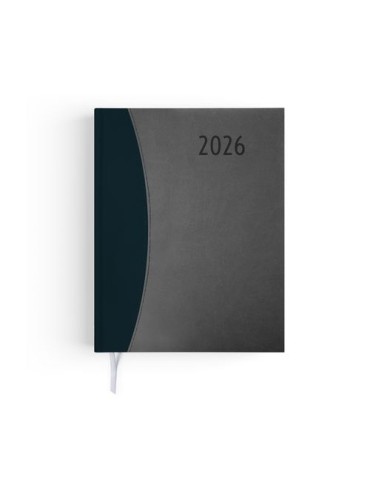 AGENDA EMBOITE PRESTIGE 2026 - MINI 90 x 165 mm - COUVERTURE ANTHRACITE - SANS MARQUAGE Couleurs : bordeaux objet promotionnel é 2