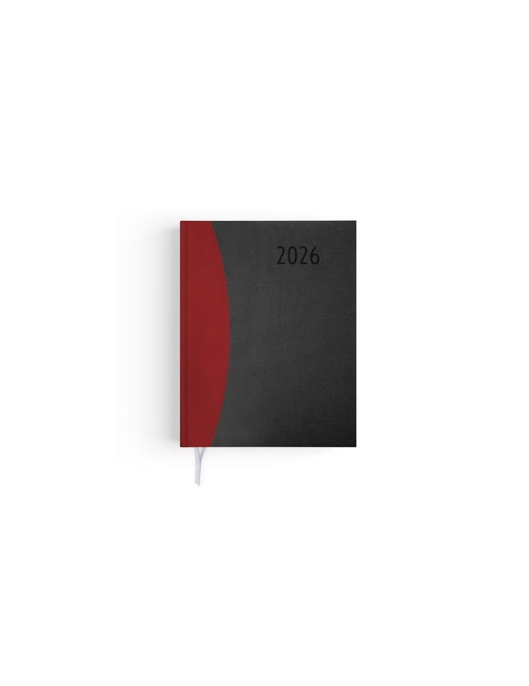 AGENDA EMBOITE PRESTIGE 2026 - MINI 90 x 165 mm - COUVERTURE ANTHRACITE - SANS MARQUAGE