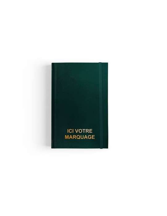 CARNET DE CHANTIER 2026 - 90 x 140 mm - COUVERTURE BLEUE SANS MARQUAGE - 192 PAGES QUADRILLEES - ELASTIQUE DE FERMETURE