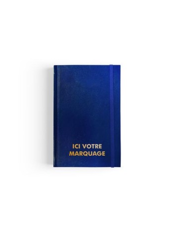CARNET DE CHANTIER 2026 - 90 x 140 mm - COUVERTURE BLEUE SANS MARQUAGE - 192 PAGES QUADRILLEES - ELASTIQUE DE FERMETURE Couleurs 2