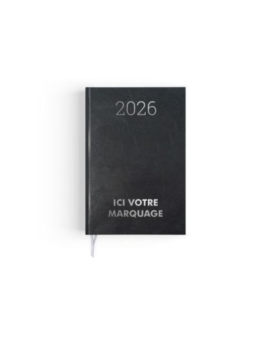 AGENDA CARRE 1 JOUR EMBOITE 2026 - 145 x 215 mm - COUVERTURE BORDEAUX SANS MARQUAGE Couleurs : bordeaux 2