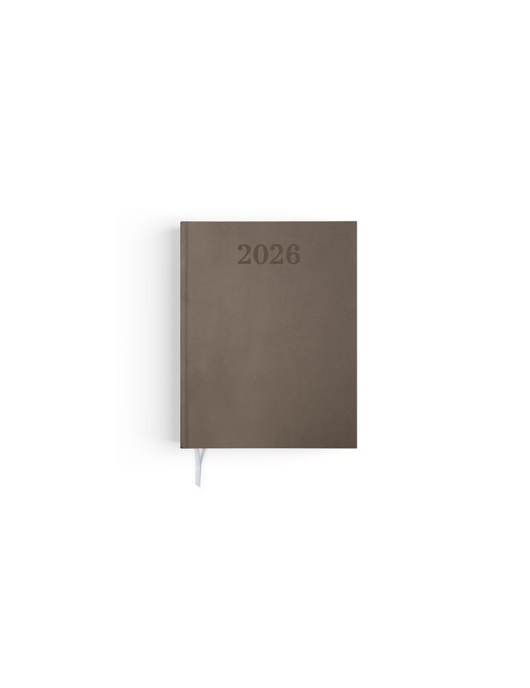 AGENDA EMBOITE PREMIUM 2026 - MINI 90 x 165 mm - COUVERTURE ANTHRACITE - SANS MARQUAGE