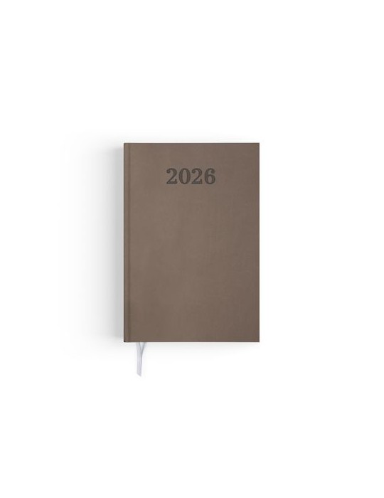 AGENDA EMBOITE PREMIUM 2026 - MINI 90 x 165 mm - COUVERTURE ANTHRACITE - SANS MARQUAGE