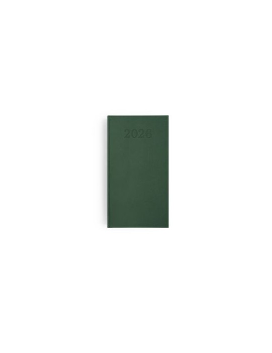 AGENDA EMBOITE PREMIUM 2026 - MINI 90 x 165 mm - COUVERTURE ANTHRACITE - SANS MARQUAGE