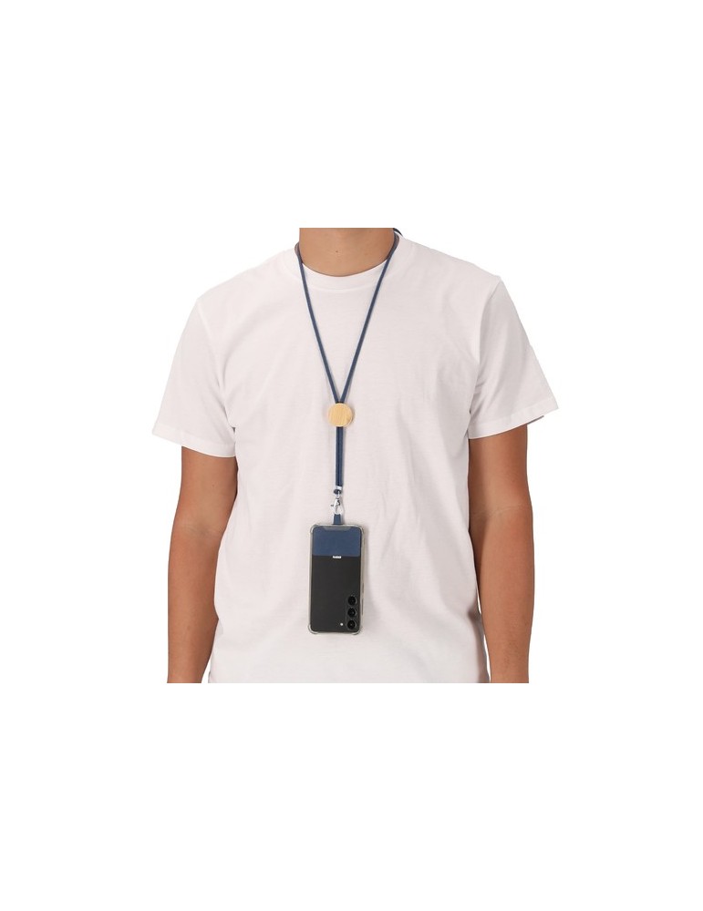 Lanyard Support Thorne Matières : bambou Couleurs : vert foncé personnalisation rapide en France
