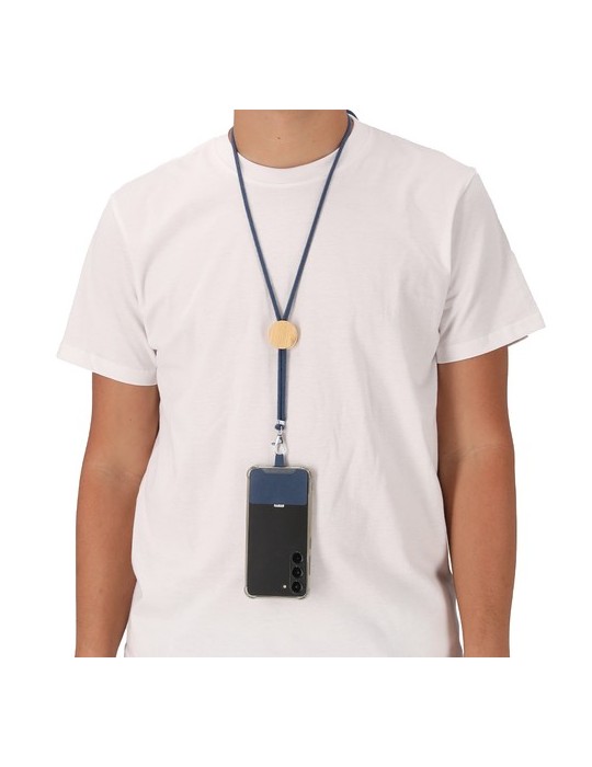 Lanyard Support Thorne Matières : bambou Couleurs : vert foncé personnalisation rapide en France