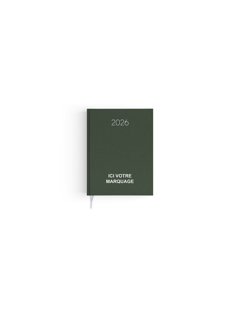 AGENDA EMBOITE NATUREL 2026 - MINI 90 x 165 mm - COUVERTURE BLEUE NUIT - SANS MARQUAGE