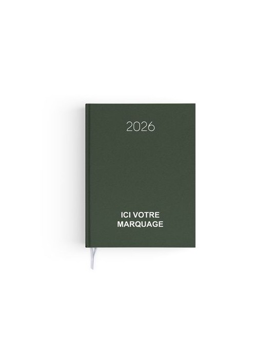 AGENDA EMBOITE NATUREL 2026 - MINI 90 x 165 mm - COUVERTURE BLEUE NUIT - SANS MARQUAGE