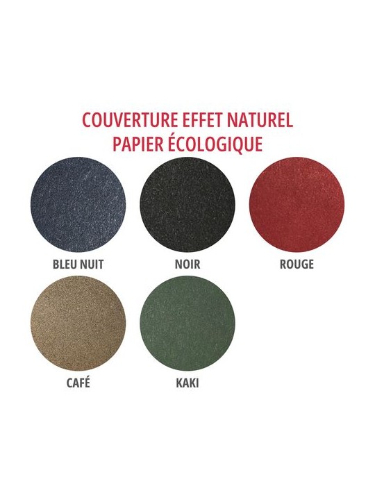 AGENDA EMBOITE NATUREL 2026 - MINI 90 x 165 mm - COUVERTURE BLEUE NUIT - SANS MARQUAGE