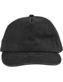 Casquette en coton 240 g/m2 Liora Matières : coton Couleurs : noir marquage laser ultra précis