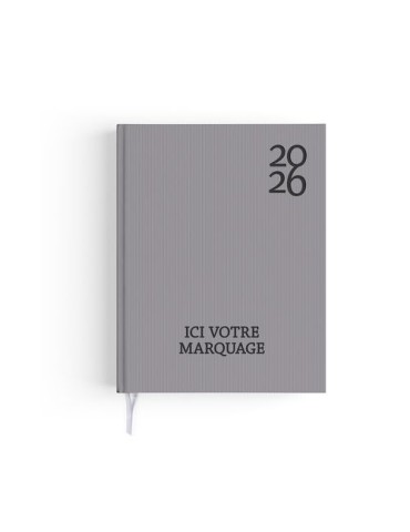 AGENDA EMBOITE HARMONIE 2026 - MINI 90 x 165 mm - COUVERTURE KAKI AVEC PELLICULAGE SOFT TOUCH - SANS MARQUAGE Couleurs : kaki 2