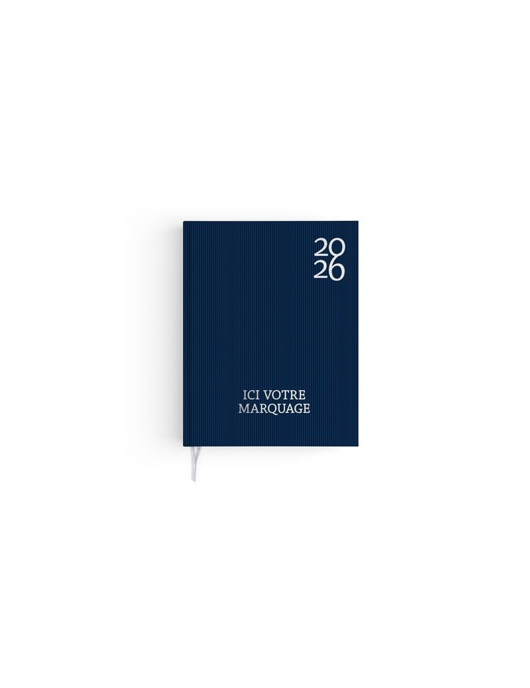 AGENDA EMBOITE HARMONIE 2026 - MINI 90 x 165 mm - COUVERTURE KAKI AVEC PELLICULAGE SOFT TOUCH - SANS MARQUAGE
