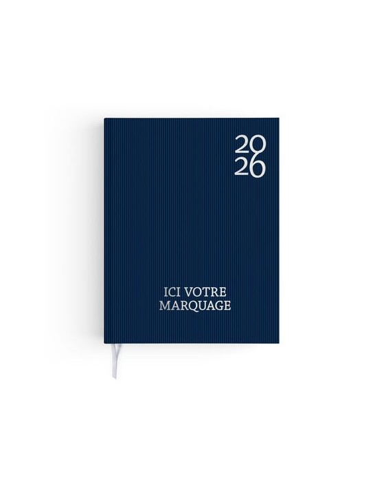 AGENDA EMBOITE HARMONIE 2026 - MINI 90 x 165 mm - COUVERTURE KAKI AVEC PELLICULAGE SOFT TOUCH - SANS MARQUAGE
