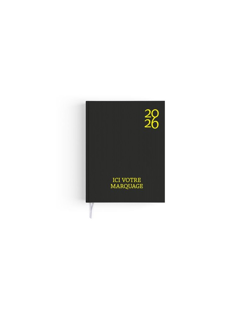 AGENDA EMBOITE HARMONIE 2026 - MINI 90 x 165 mm - COUVERTURE KAKI AVEC PELLICULAGE SOFT TOUCH - SANS MARQUAGE
