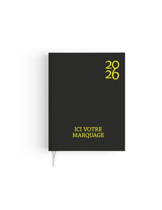 AGENDA EMBOITE HARMONIE 2026 - MINI 90 x 165 mm - COUVERTURE KAKI AVEC PELLICULAGE SOFT TOUCH - SANS MARQUAGE