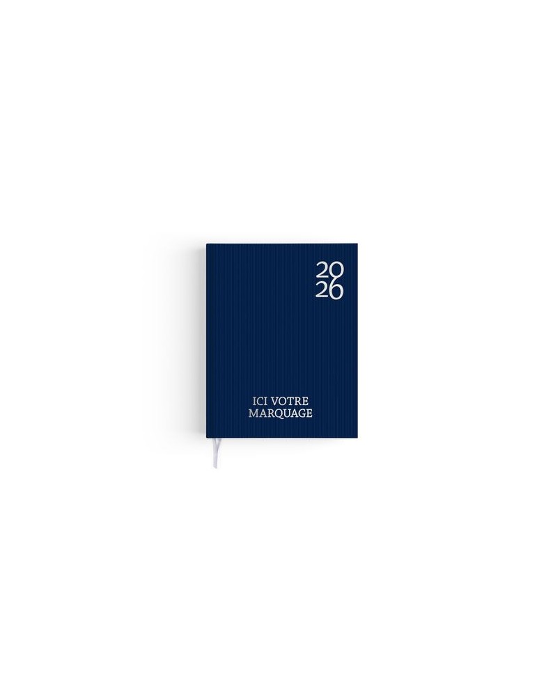 AGENDA EMBOITE HARMONIE 2026 - MINI 90 x 165 mm - COUVERTURE KAKI AVEC PELLICULAGE SOFT TOUCH - SANS MARQUAGE