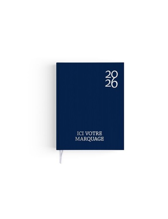 AGENDA EMBOITE HARMONIE 2026 - MINI 90 x 165 mm - COUVERTURE KAKI AVEC PELLICULAGE SOFT TOUCH - SANS MARQUAGE