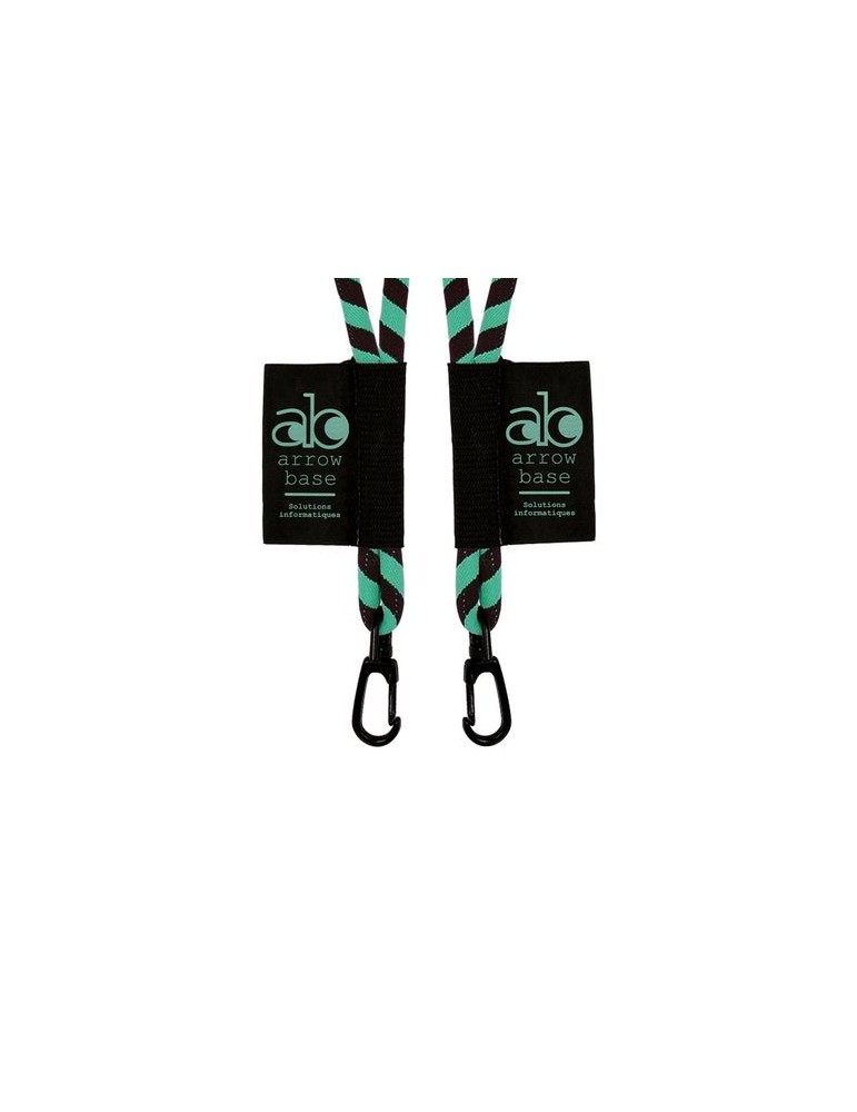 CORDON TOUR DE COU / LANAYRD TUBULAIRE TISSEE 2 COULEURS