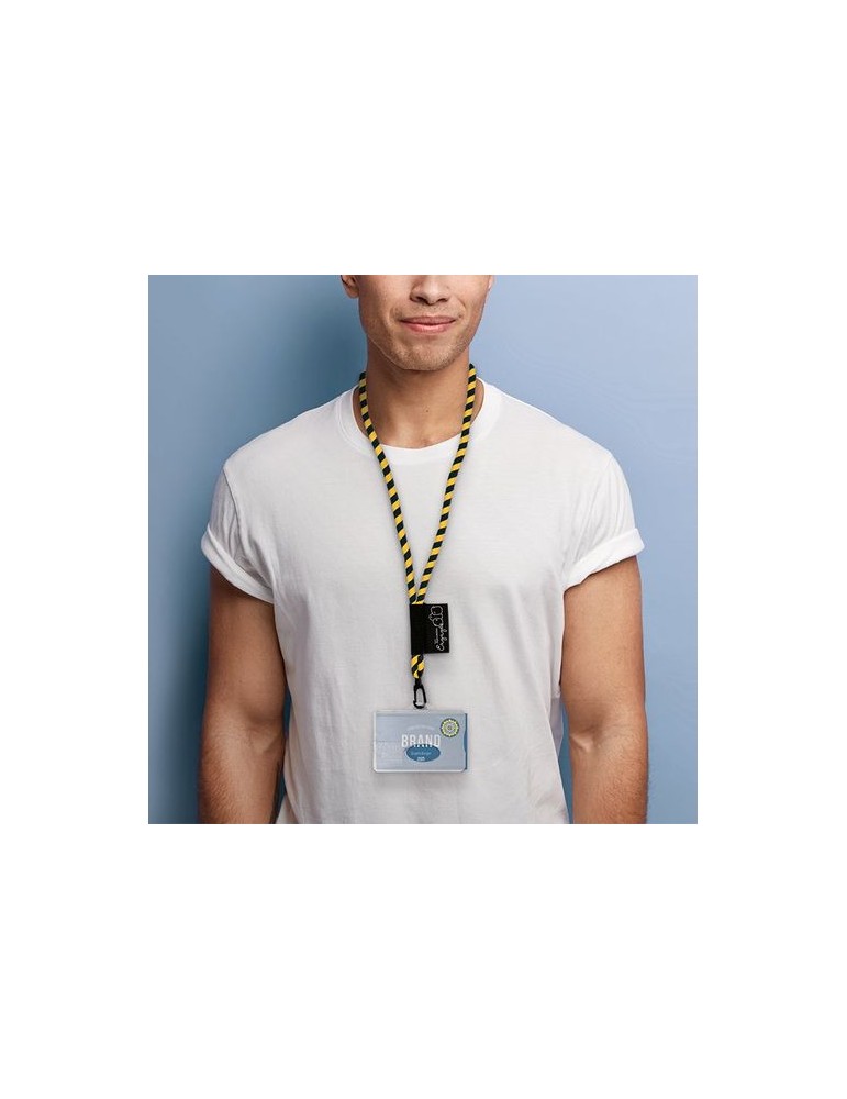 CORDON TOUR DE COU / LANAYRD TUBULAIRE TISSEE 2 COULEURS