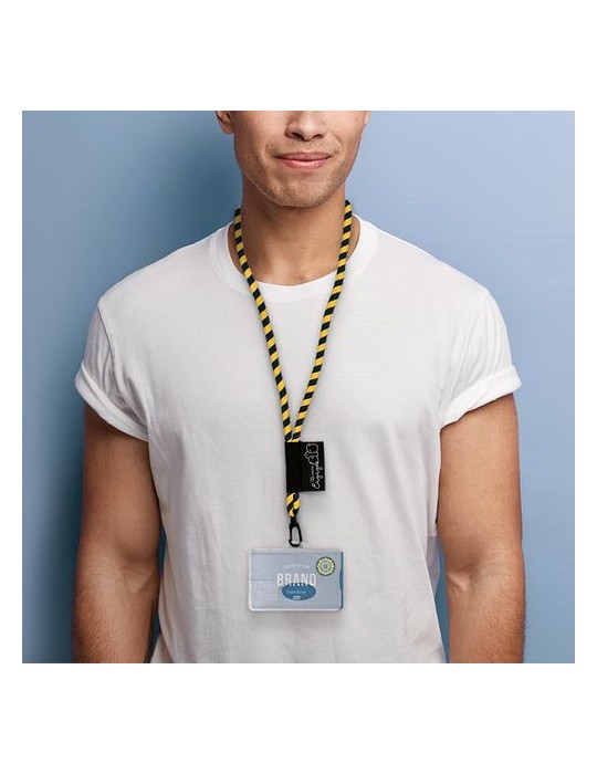 CORDON TOUR DE COU / LANAYRD TUBULAIRE TISSEE 2 COULEURS