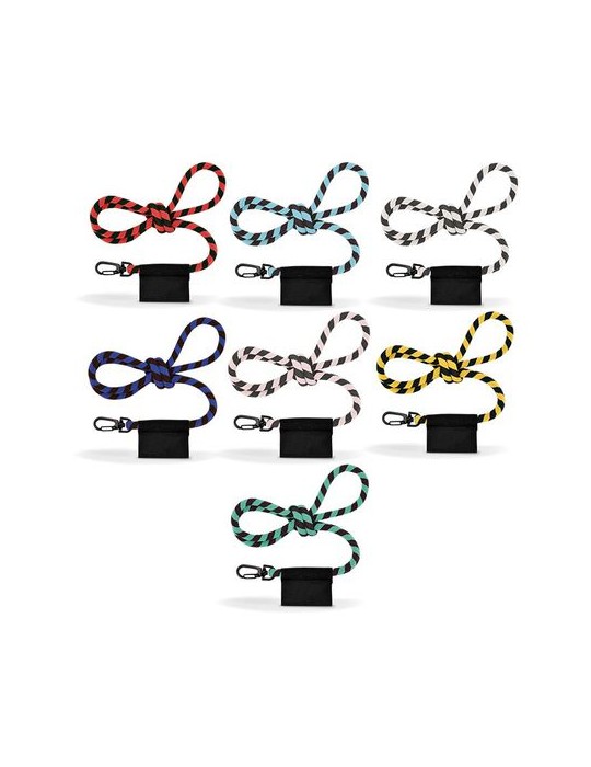 CORDON TOUR DE COU / LANAYRD TUBULAIRE TISSEE 2 COULEURS