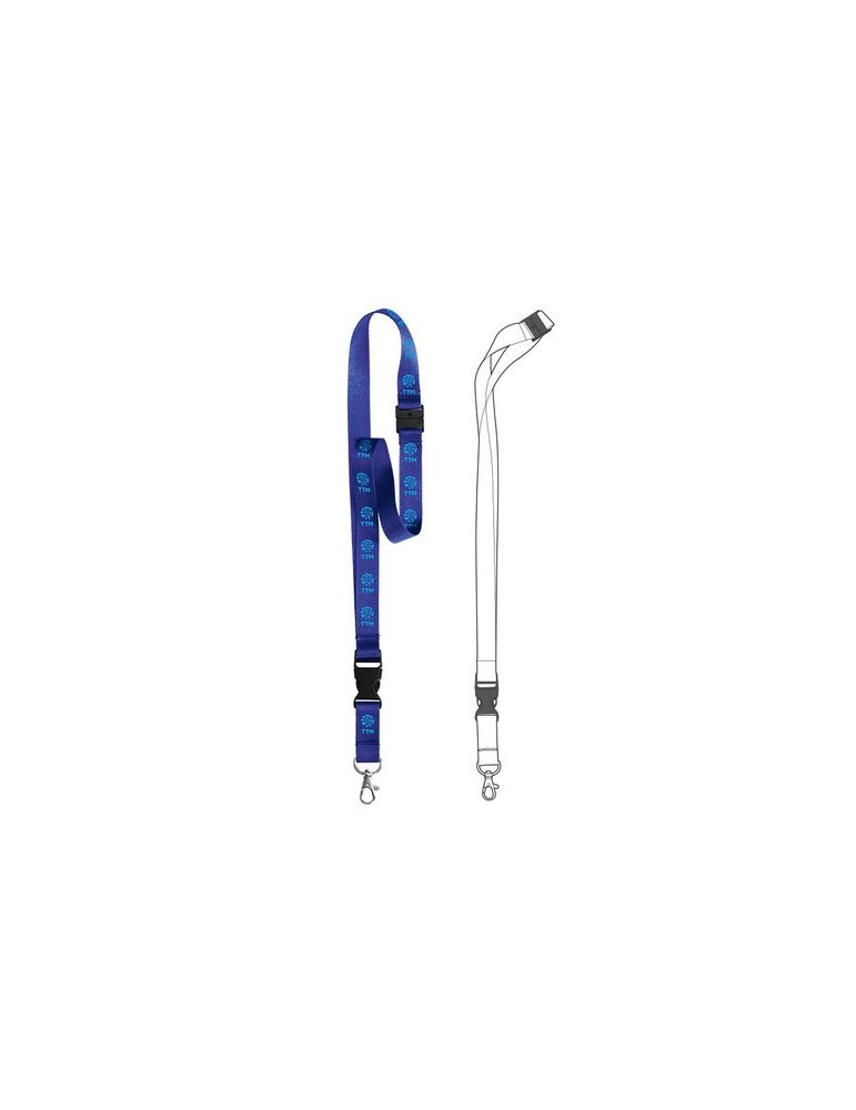 CORDON TOUR DE COU ANTI-ETRANGLEMENT / LANYARD 2X85+10 CM