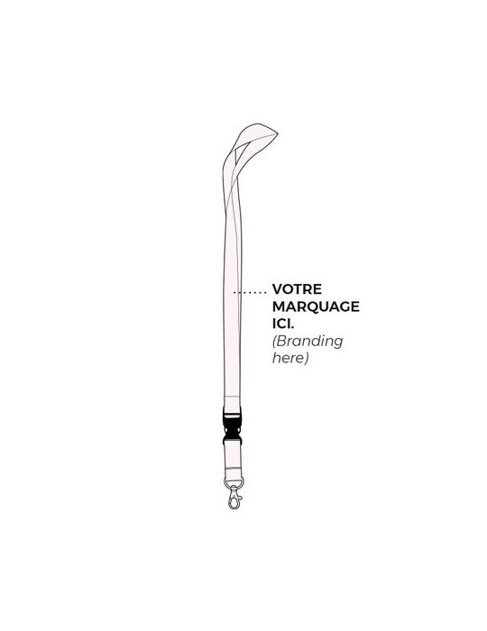 CORDON TOUR DE COU / LANYARD 2X85+10 CM