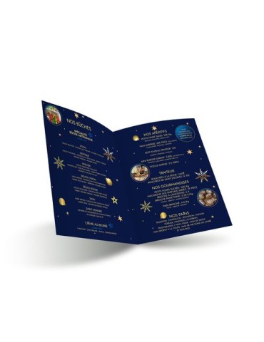 DEPLIANT MAXI - FORMAT FERME 148 x 210 mm - FORMAT OUVERT 210 x 297 - 1 PLI - IMPRESSION QUADRI RECTO VERSO - PAPIER 115g BRILLA 2