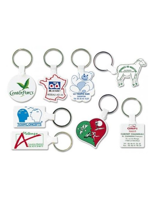 PORTE CLES PERSONNALISABLE DUR (anneau 25 mm)