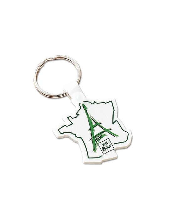 PORTE CLES PERSONNALISABLE DUR (anneau 25 mm)