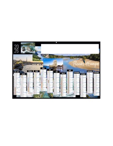 FLUVIAL 2026 - MAXI 650 x 405 mm - LEGER 400G - DOS ECOGESTES - SANS MARQUAGE - 1 TROU EN TETE