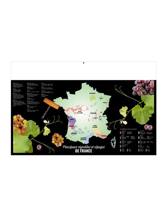 MAXIMILIEN 2026 - MAXI 650 x 405 mm - LEGER 400G - DOS FRANCE REGIONS - SANS MARQUAGE - 1 TROU EN TETE