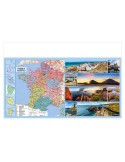 MAXIMILIEN 2026 - MAXI 650 x 405 mm - LEGER 400G - DOS FRANCE REGIONS - SANS MARQUAGE - 1 TROU EN TETE accessoire événementiel u