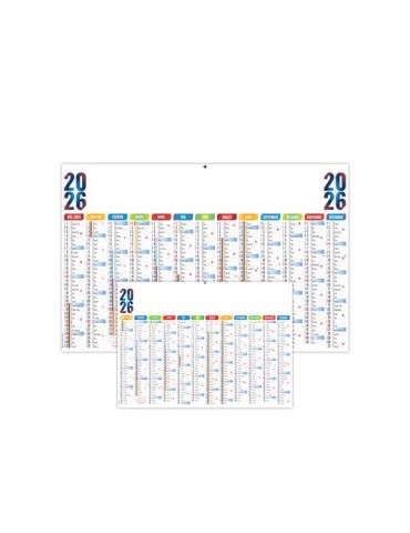 MAXIMILIEN 2026 - MAXI 650 x 405 mm - LEGER 400G - DOS FRANCE REGIONS - SANS MARQUAGE - 1 TROU EN TETE 2