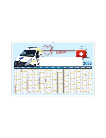 URGENCE 2026 - MAXI 650 x 405 mm - LEGER 400G - DOS CUISINE - SANS MARQUAGE - 1 TROU EN TETE 2