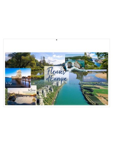 TOUR DU MONDE 2026 - MAXI 650 x 405 mm - LEGER 400G - DOS CUISINE - SANS MARQUAGE - 1 TROU EN TETE 2
