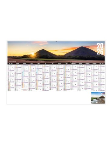 LIBRE CHOIX NORDISTE 2026 - MAXI 650 x 405 mm - LEGER 400G - DOS CUISINE - SANS MARQUAGE - 1 TROU EN TETE 2