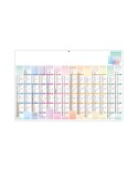 PASTEL 2026 - MAXI 650 x 405 mm - LEGER 400G - DOS VIERGE - SANS MARQUAGE - 1 TROU EN TETE cadeau entreprise pas cher