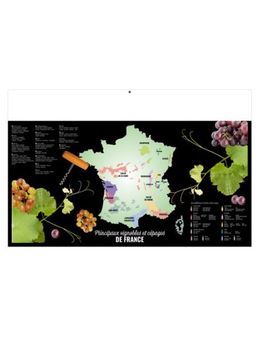 PASTEL 2026 - MAXI 650 x 405 mm - LEGER 400G - DOS VIERGE - SANS MARQUAGE - 1 TROU EN TETE cadeau client original