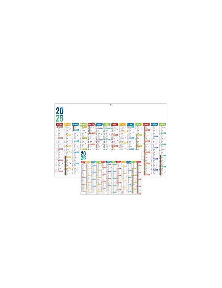 SCO-CASIMIR 2026 - MAXI 650 x 405 mm - LEGER 400G - DOS URGENCE - SANS MARQUAGE - 1 TROU EN TETE