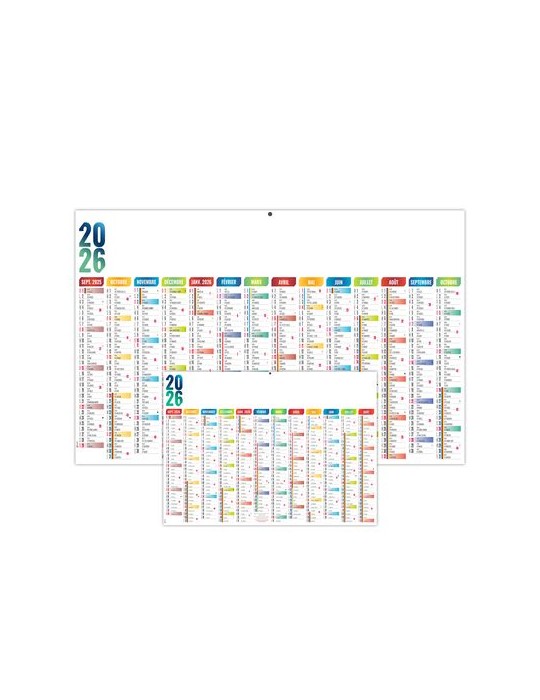 SCO-CASIMIR 2026 - MAXI 650 x 405 mm - LEGER 400G - DOS URGENCE - SANS MARQUAGE - 1 TROU EN TETE