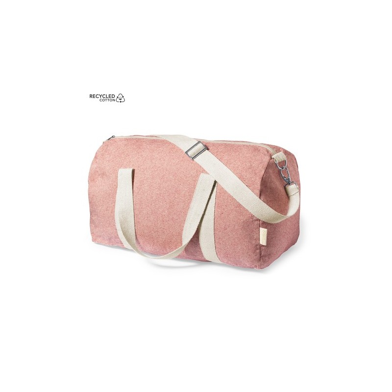 Sac Sportif Éco-responsable en Coton Recyclé Personnalisé Golduck Matières : coton recyclé Couleurs : rouge impression haute déf