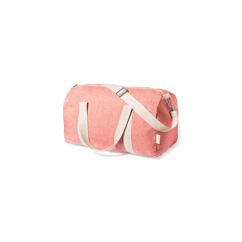 Sac Sportif Éco-responsable en Coton Recyclé Personnalisé Golduck Matières : coton recyclé Couleurs : rouge cadeau collaborateur