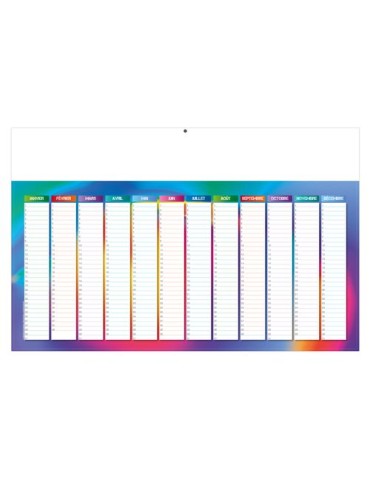 L'EFFAÇABLE 2026 - MAXI 650 x 405 mm - LEGER 400G - DOS BLANC - SANS MARQUAGE - 1 TROU EN TETE cadeau entreprise pas cher