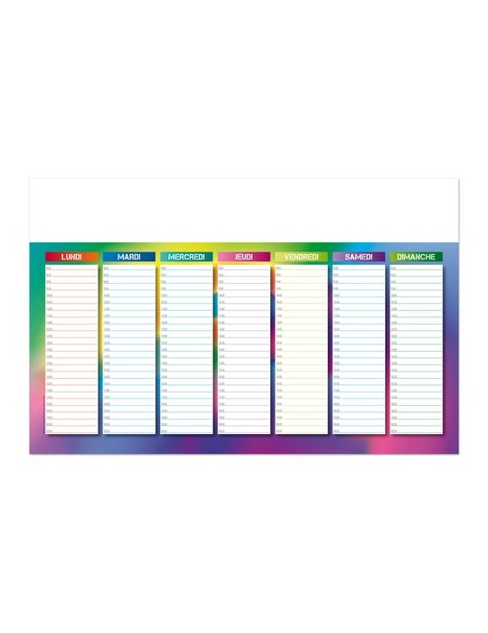 L'EFFAÇABLE 2026 - MAXI 650 x 405 mm - LEGER 400G - DOS BLANC - SANS MARQUAGE - 1 TROU EN TETE