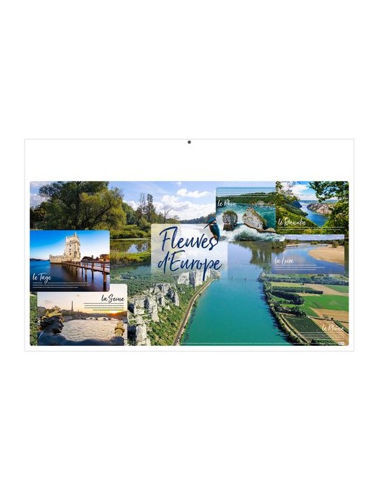 BULLES 2026 - MAXI 650 x 405 mm - LEGER 400G - DOS FRANCE ROUTIERE - SANS MARQUAGE - 1 TROU EN TETE