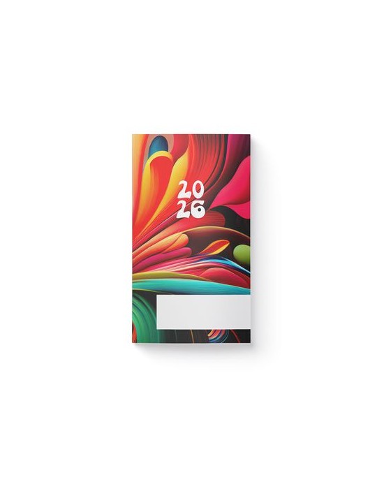 AGENDA ECO POCHE 2026 - THEME DECO-1 - 95 x 165 mm - QUINZAINIER 64 PAGES - COUVERTURE 380g QUADRI PAGES 1 ET 4 - PELLICULAGE BR
