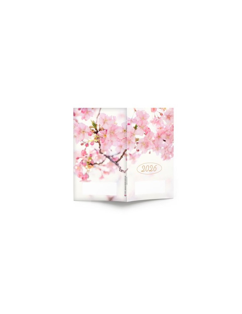 AGENDA ECO POCHE 2026 - THEME DECO-1 - 95 x 165 mm - QUINZAINIER 64 PAGES - COUVERTURE 380g QUADRI PAGES 1 ET 4 - PELLICULAGE BR