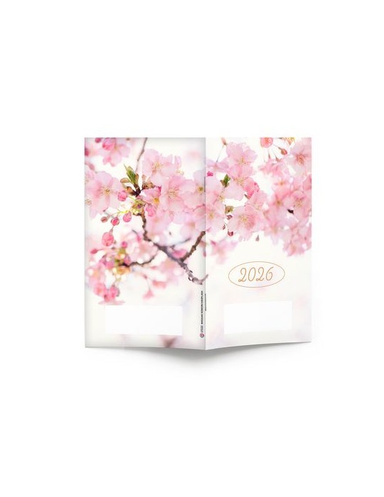 AGENDA ECO POCHE 2026 - THEME DECO-1 - 95 x 165 mm - QUINZAINIER 64 PAGES - COUVERTURE 380g QUADRI PAGES 1 ET 4 - PELLICULAGE BR